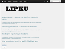 Tablet Screenshot of lipku.com